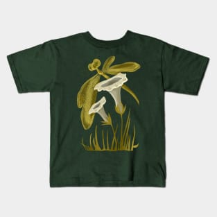 Dragonfly and lilies Kids T-Shirt